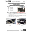 Porsche Cayman 981 (Manual/PDK con sensores) - Conjunto de parrillas exteriores
